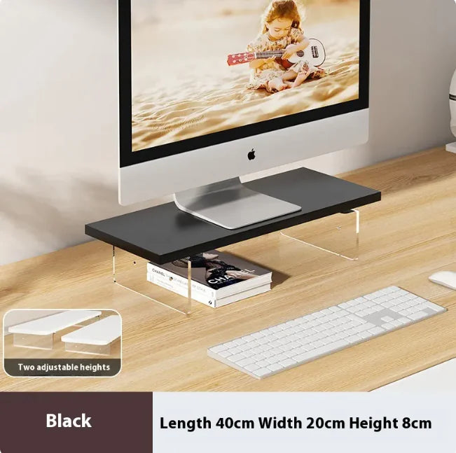 Acrylic & Wood Desktop Organizer Stand