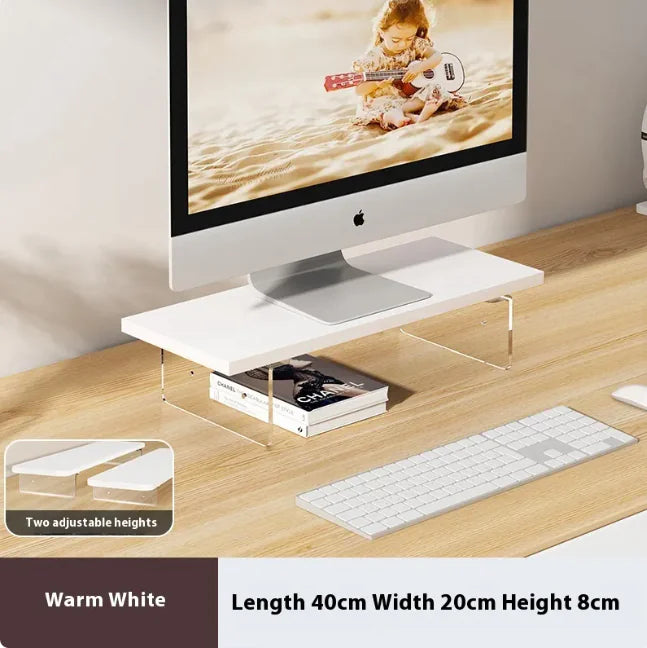 Acrylic & Wood Desktop Organizer Stand