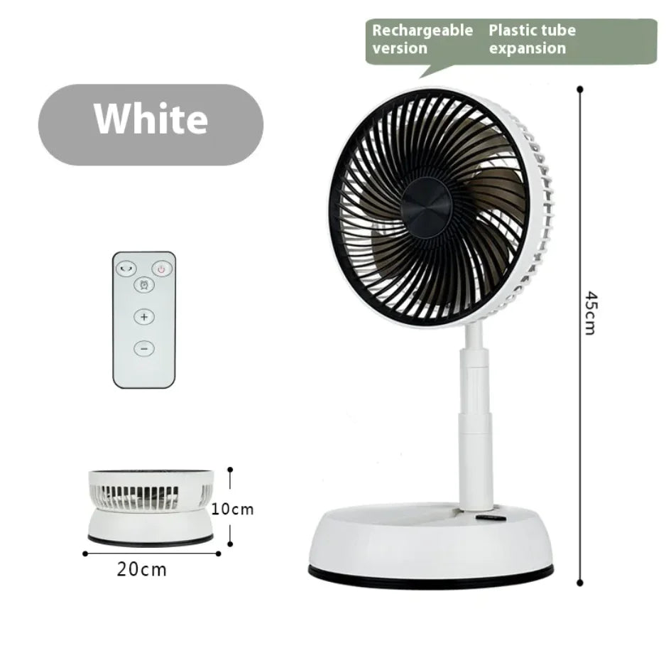 Folding Remote Control USB Silent Fan